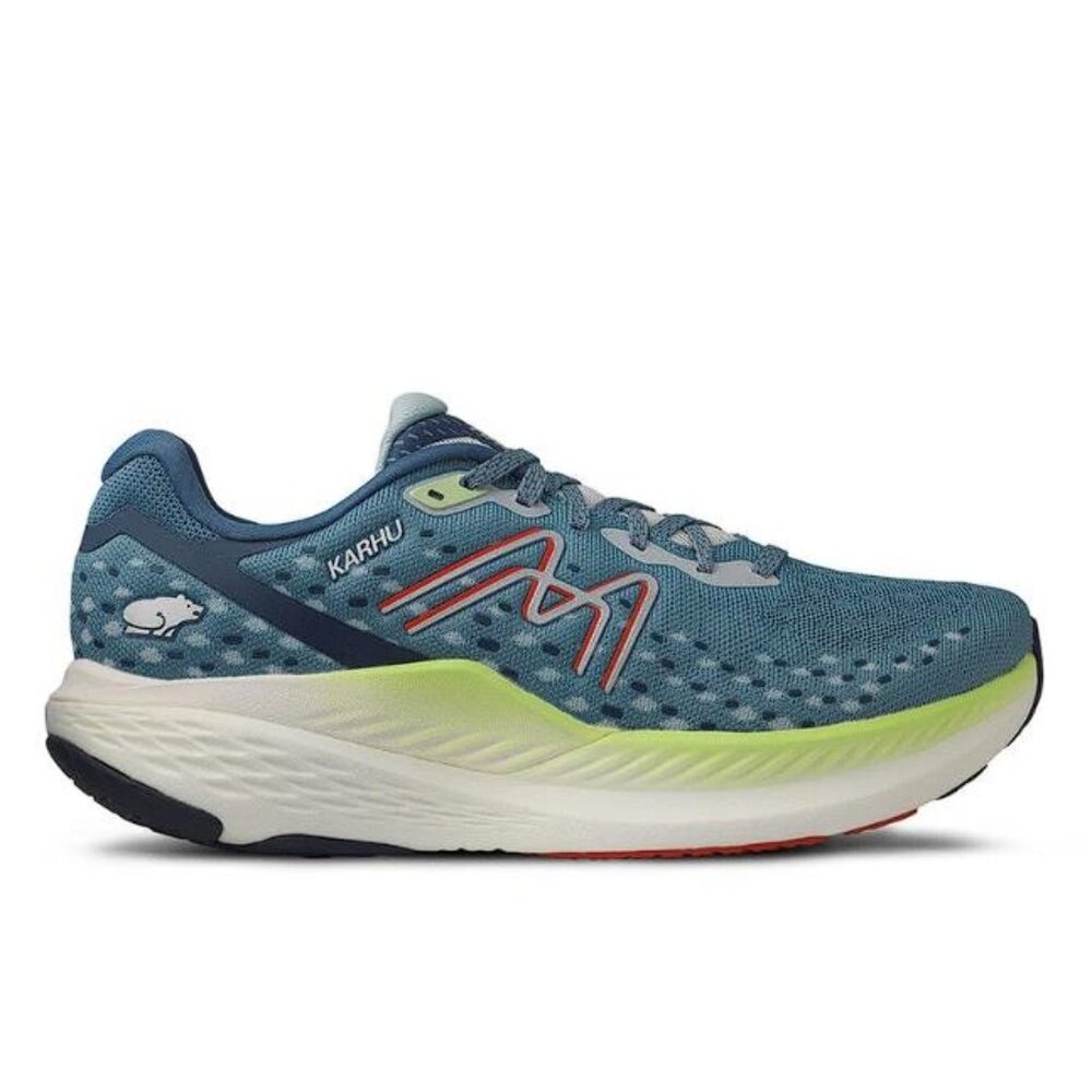 Men's Athletic Shoes - Blue and Green